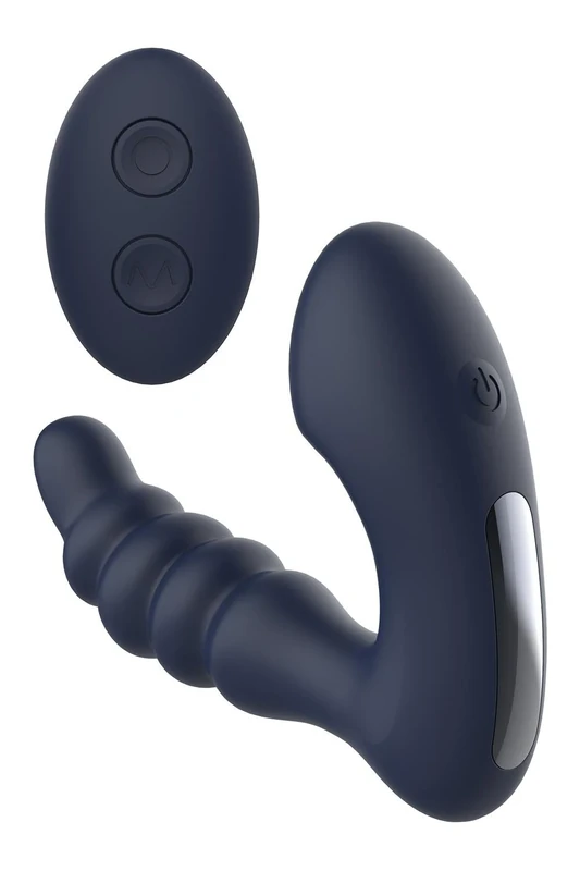 Dream Toys Startroopers Voyager Prostate Massager with Remote Anal Plug Blue 13.5 cm