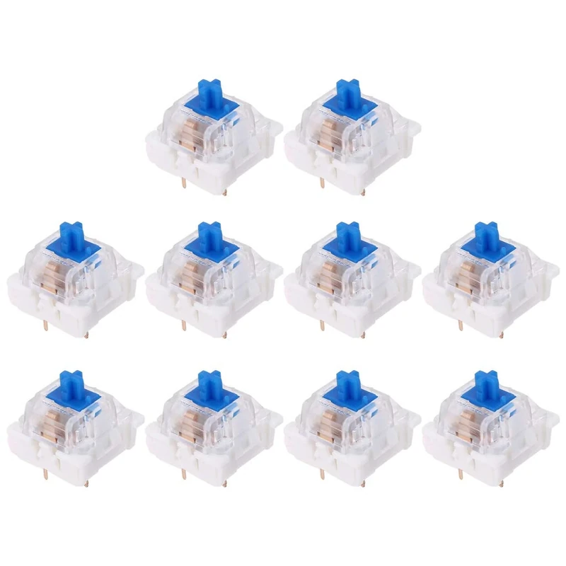 YPBEW Mechanical Keyboard Switches 10pcs/Set Mechanical Keyboard Replacement Accessory Suitable for Cherry MX Gateron Wirel Charger White and