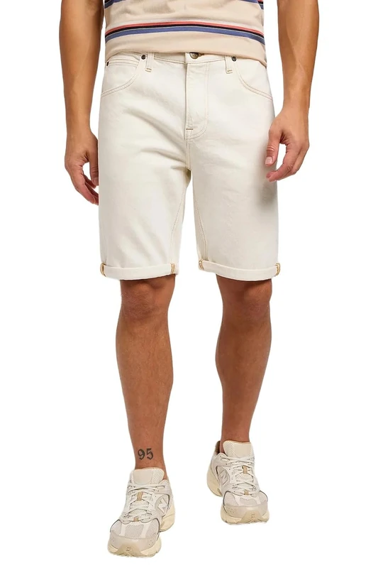 Lee Men's Denim Shorts, Clean White, 33W