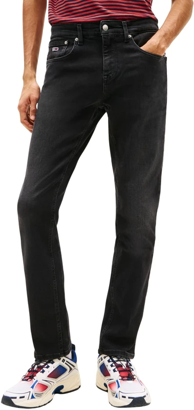 Tommy Jeans Men Scanton Slim AI3385 DM0DM21888, Denim (Denim Black), 30W / 32L