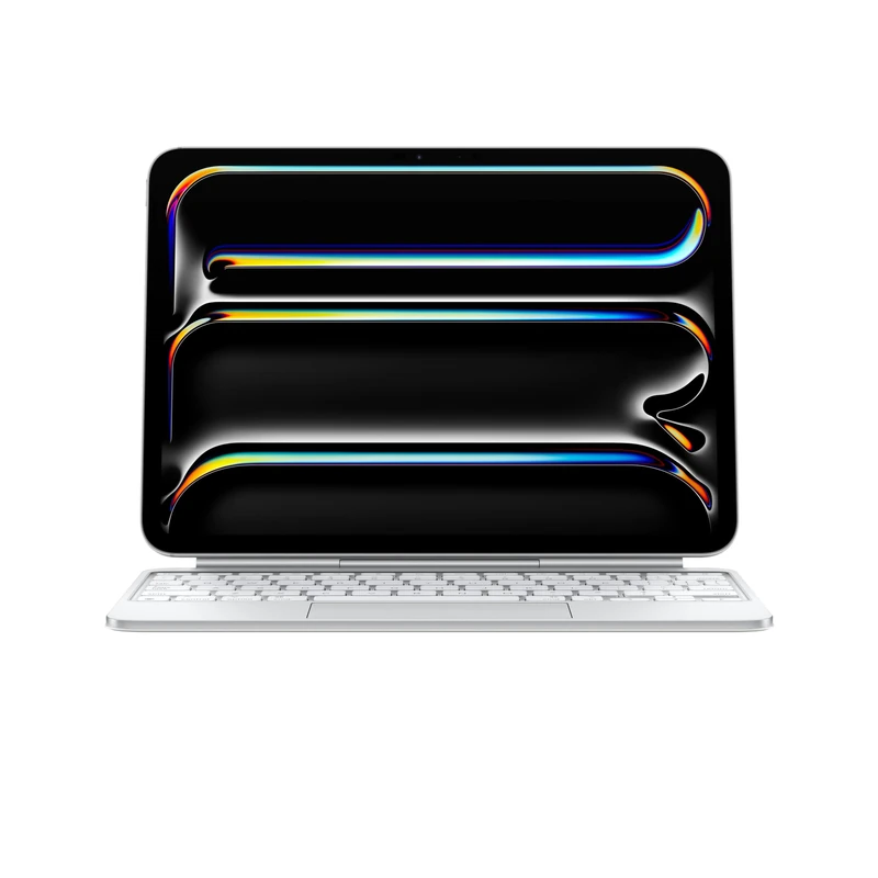 Apple iPad Magic Keyboard Case for iPad Pro 11-inch (M4), Great Typing Experience, Built-in Trackpad, Function Row, International English - White