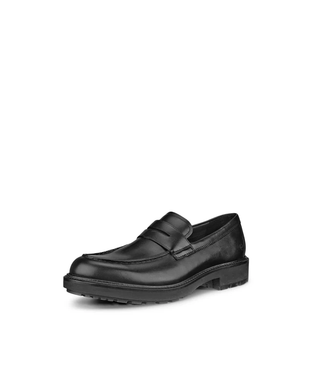 ECCO Men's Oslo Penny Slippers, Black, 41/41.5 EU