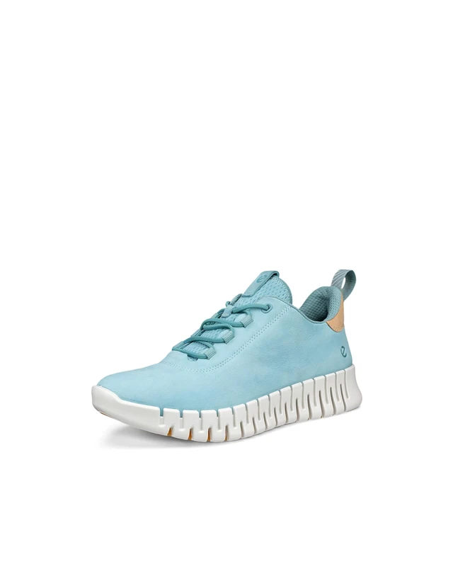 ECCO Women's Gruuv Sneaker, Aquatic/Powder Nubuck, 7/7. 5 UK