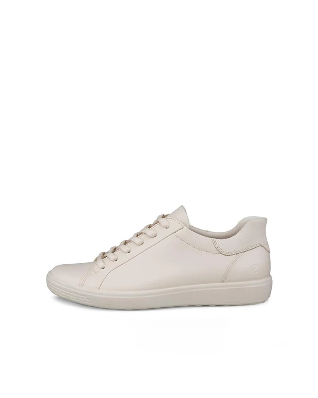 ECCO Women's Soft 7 Easy Slip Sneaker, Limestone/Straw, 6-6.5
