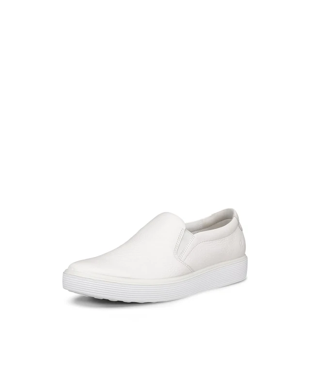 ECCO Women's Soft 60 Premium Slip-on Sneaker, White, 6/6.5 UK