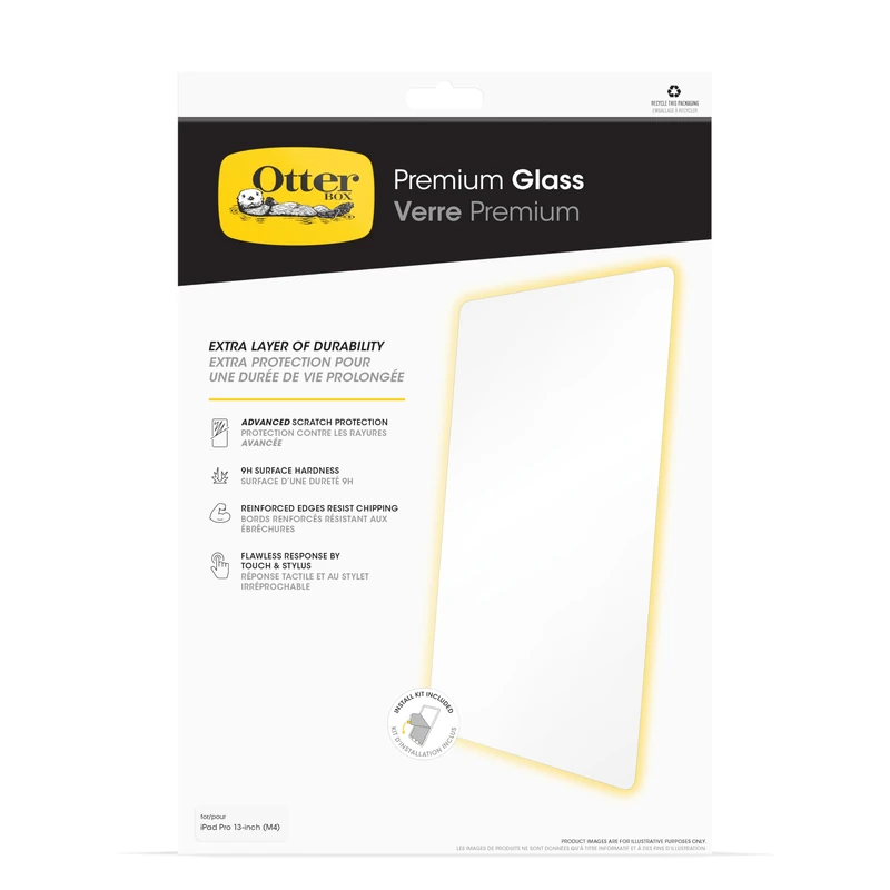 OtterBox Premium Glass Screen Protector for iPad Pro 13" (M5 2025 / M4 2024), Tempered Glass, advanced Scratch Protection