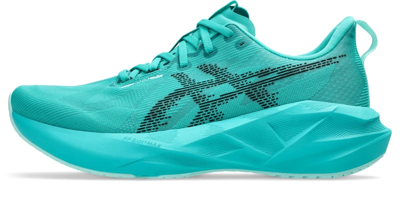 ASICS Men's NOVABLAST 5 Running Shoes, Wave Teal/Black, 12 UK