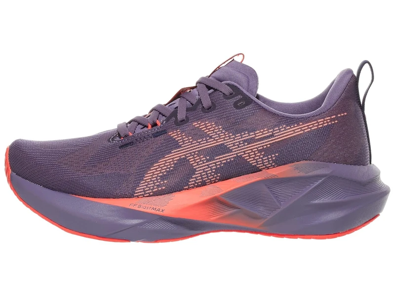 ASICS Men's NOVABLAST 5 Running Shoes, Greyish Purple/Coral Reef, 14 UK