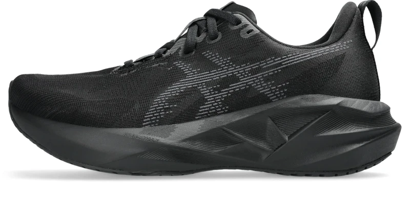 ASICS Women's Novablast 5 Sneaker, Black/Carrier Grey, 7 UK