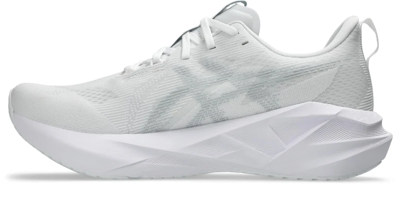 ASICS Men's NOVABLAST 5 Running Shoes, White/Piedmont Grey, 9.5 UK