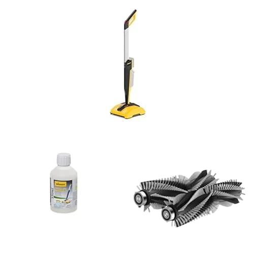 Bundle of WAGNER Multifunctional Patio Cleaner Levaro Powerbrush 18V + WAGNER Stone Cleaner 3 in 1, 500 ml + WAGNER Stone Brush Kit Smooth