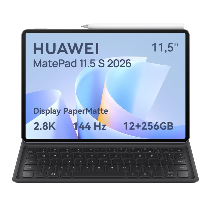 HUAWEI MatePad 11.5″S Tablets, 11.5-inch 2.8K PaperMatte Display, 144Hz High Refresh 8GB+256GB, Keyboard, M-Pencil by NearLink, Notes, WiFi 6, 8,800 mAh Battery, Grey