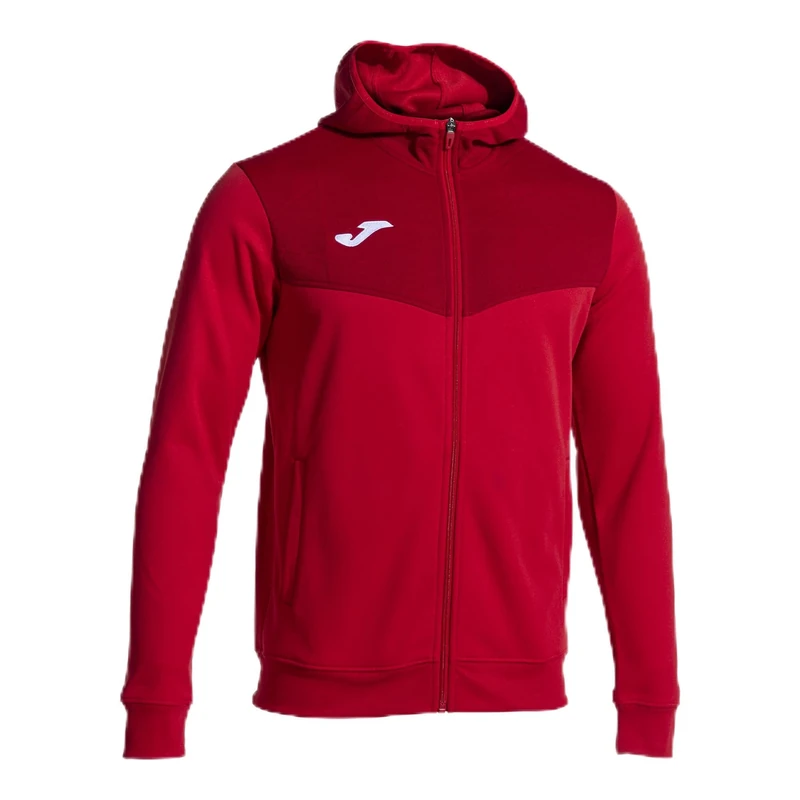 Joma - Men's Sweatshirt - Zip - Hood - Campus Street, red, XS