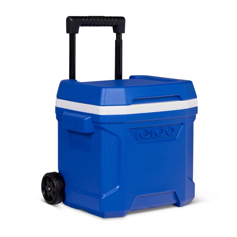 IGLOO passive Profile II 16 Roll Cool Box Blue with Telescopic Handle and Wheels, 15 L, Blue
