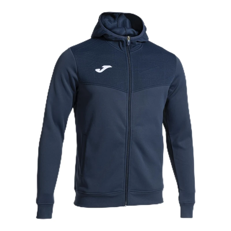 Joma - Men's Sweatshirt - Zip - Hood - Campus Street, navy, XXS