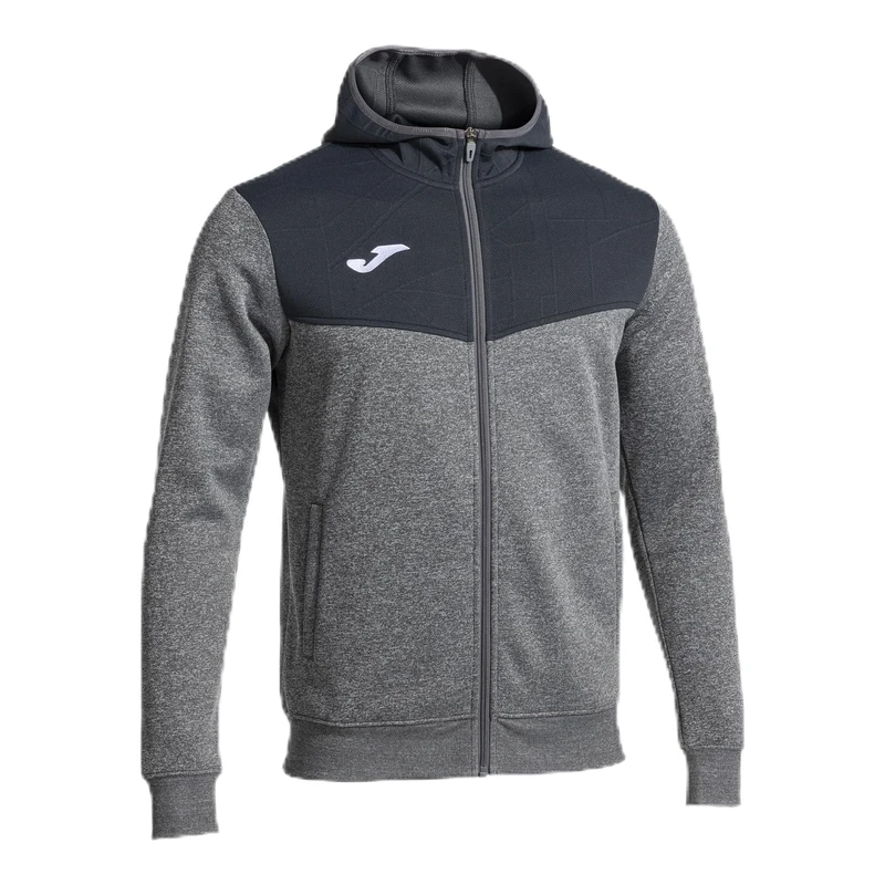 Joma - Men's Sweatshirt - Zip - Hood - Campus Street, Grey Mix, S