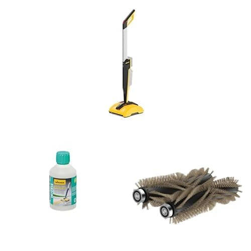 Bundle of WAGNER Multifunctional Patio Cleaner Levaro Powerbrush 18V + WAGNER Deep Cleaner, 500 ml + WAGNER Wood Brush Kit Intense
