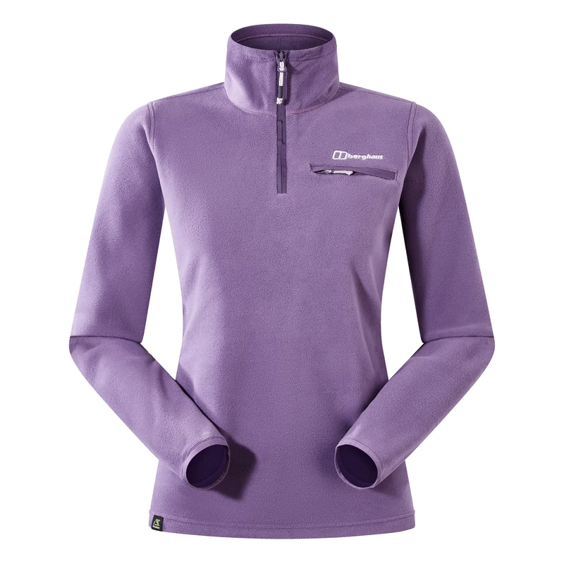 Berghaus Women's Prism 2.0 Micro Half Zip Polartec Fleece | Added Warmth | Flattering Style | Durable Fleece Half Zip, Aura, 6