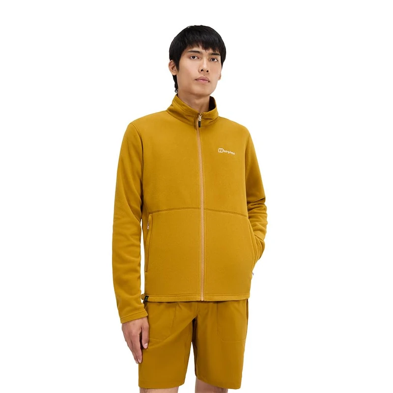 Berghaus Men's Prism Micro Polartec Fleece Jacket | Added Warmth | Extra Comfortable Fleece Full Zip, Clay Soil, XL