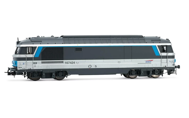 Jouef HJ2447S SNCF, BB 67400 with flat lateral sides, with DCC sound decoder Loco - Diesel