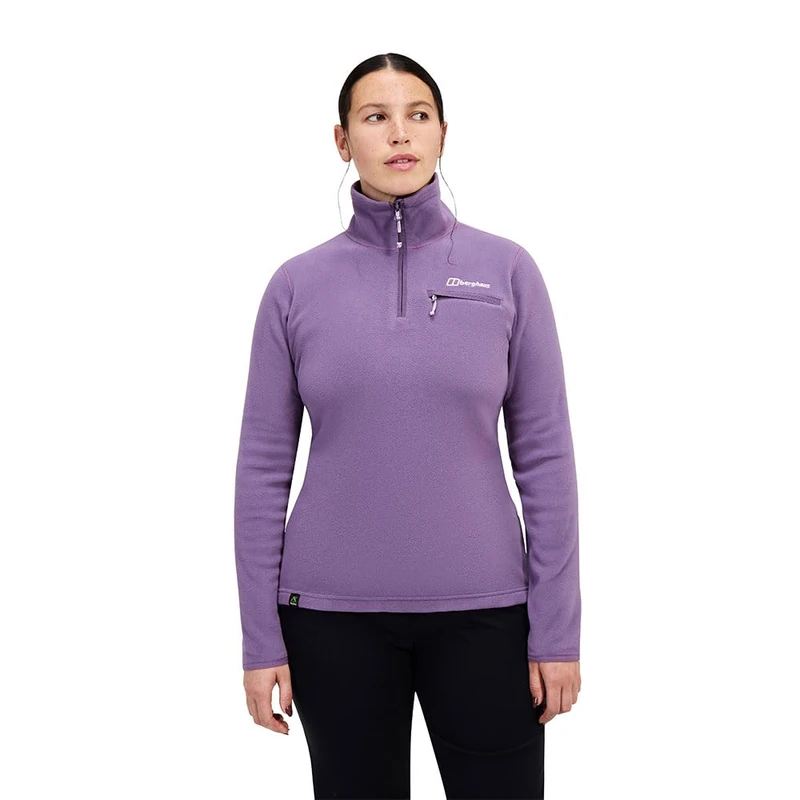 Berghaus Women's Prism 2.0 Micro Half Zip Polartec Fleece | Added Warmth | Flattering Style | Durable Fleece Half Zip, Aura, 20