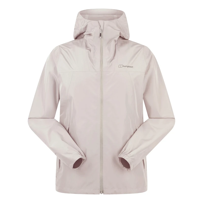 Berghaus Deluge Pro Waterproof Shell Jacket | Adjustable | Durable Coat | Rain Protection Jacket, Taupe, S