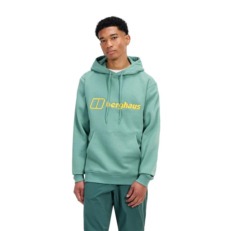 Berghaus Men's Logo Pullover Hoodie | Added Warmth | Extra Comfortable Hoodie, Light Terrain, S