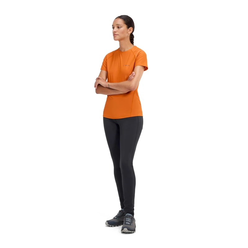 Berghaus Women's Everyday Skinny Stretch Pants | Walking Hiking Trousers | Moisture Wicking | Quick Drying Full Leg Trousers, Black/Black, 12 31