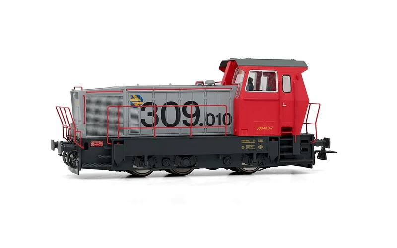 Electrotren HE2014 RENFE, diesel shunting locomotive 309, red-grey livery, ep. V Loco - Diesel