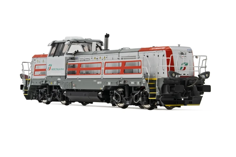 Rivarossi HR2900S Mercitalia Rail Effishunter 1000 silver livery with red stripes, DCC Sound Loco - Diesel