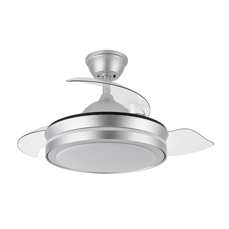 Eden pulse Silver fan 72W 6120lm, 3 folding blades, adjustable temperature, 32/47x40/91cm - Image 1