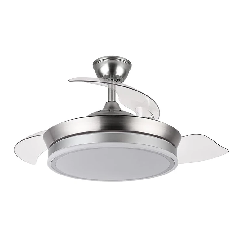 Eden pulse Fan Nickel 72W 6120lm, 3 Folding Blades 6 Speeds, Adjustable Temperature, 32/47x40/91cm