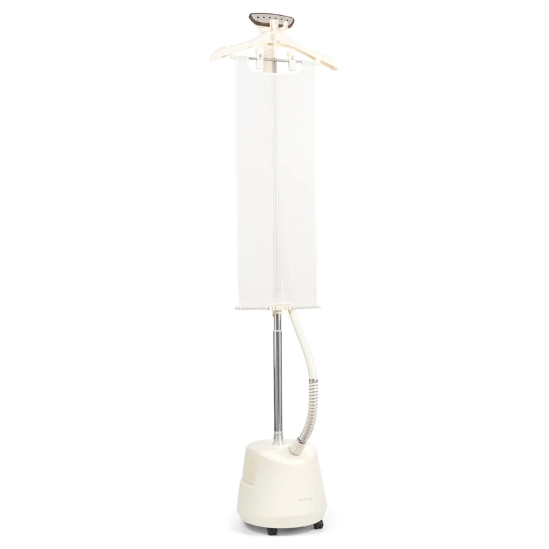 Fridja f1200 Clothes Steamer Pro - Powerful 2200W Premium Garment Steamer - Dual Steam Settings & 3L Water Tank for Rapid Wrinkle Release - Suitable for All Fabrics, Updated Design - Off White