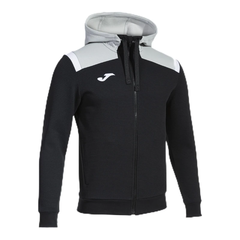 Joma - Men's Sweatshirt - Zip - Toledo, Black/White, XXXS