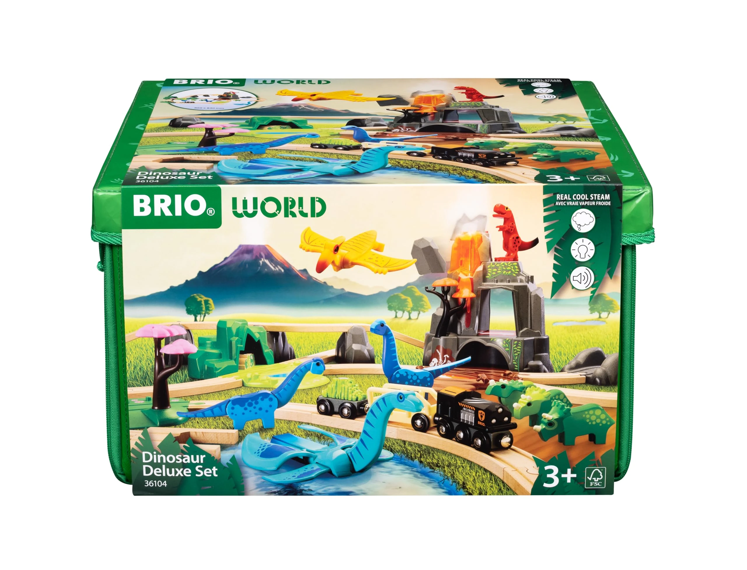 BRIO World Deluxe Dinosaur Train Railway Playset for Kids Age 3 Years Up - Gifts for Boys and Girls