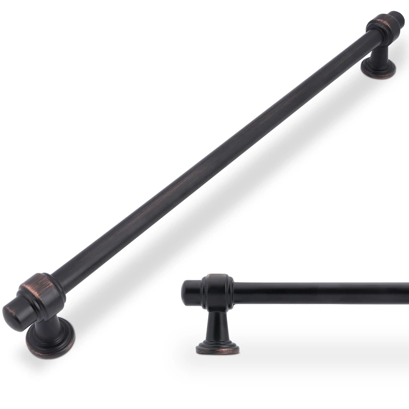 POVEFONK 10 Pack 12-3/5 Inch(320mm) Oil Rubbed Bronze Kitchen Cabinet Handles Cabinet Pulls Gold Drawer Pulls Kitchen Cabinet Hardware Handles Dresser Handles