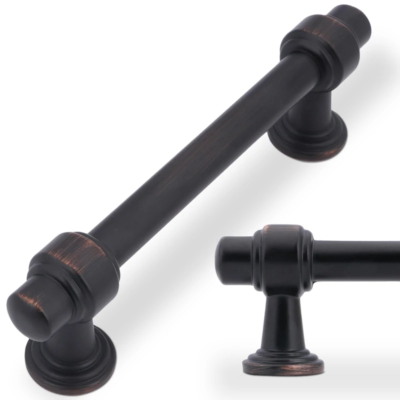 POVEFONK 10 Pack 3.75" Oil Rubbed Bronze Kitchen Cabinet Pulls