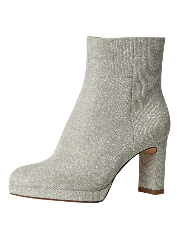 Tamaris Ankle Boots 1-25077-43, Silver Glam, 7.5 UK