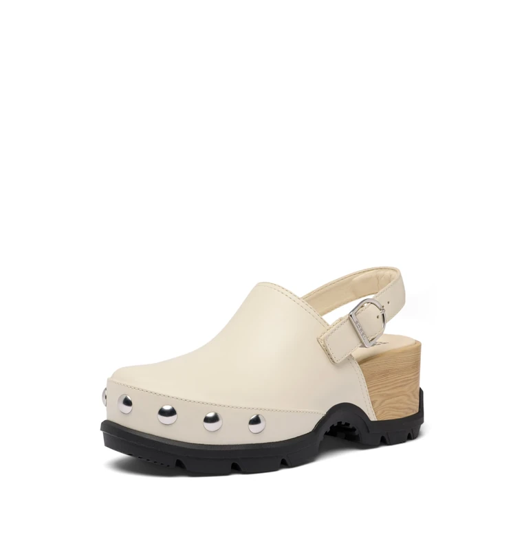 Sorel Women's Roam’n Clog Rvt, Chalk/Black, 7 UK