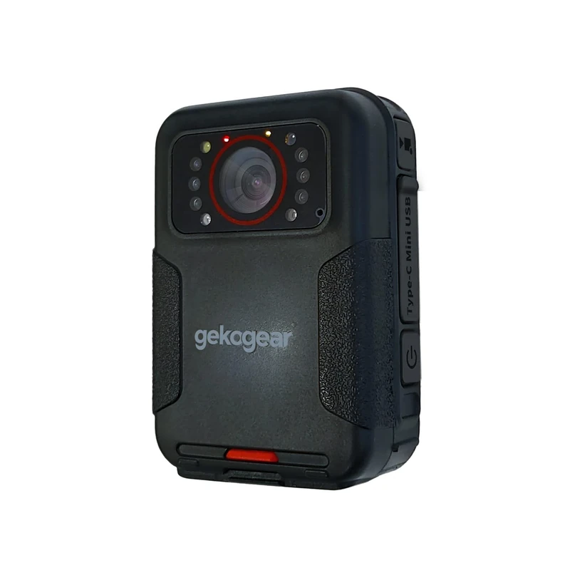 MyGekoGear Aegis 110 Body Cam 1080P Full HD 64GB Built-in Memory, Infrared Night Vision, IP65, 110° Wide Angle Lens, Long Battery Life, Loop Recording for Security and - Image 1