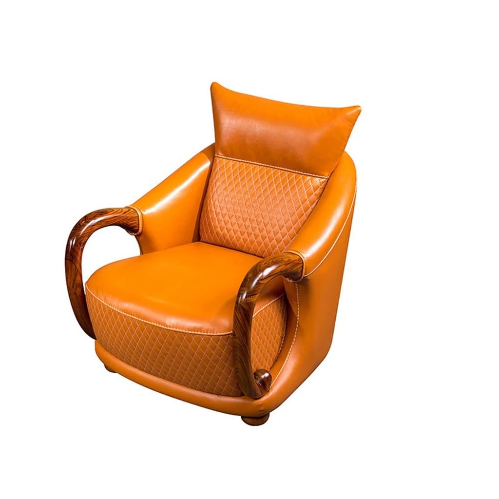 ZHCHAO Ebony Stool Furniture Solid Wood Scandinavian Single Chair Extra Thick Lounge Chair Sofa