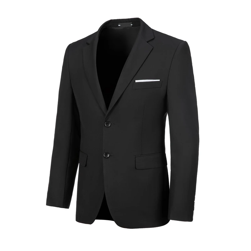 Blazer for Men Casual Mens Suit Jacket Slim Fit Men's Suit Outfit Notch Lapel Men's Sport Coats & Blazers, Black, 5XL
