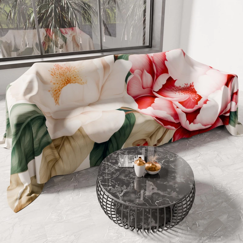 PETTI Artigiani Italiani - Spring-Summer Double Bedspread Lightweight Blanket Queen Size Bed Sheet 100% Made in Italy