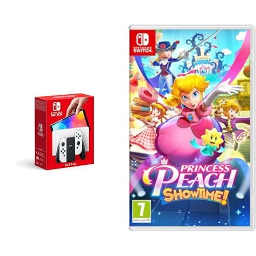 Nintendo Switch (OLED Model) - White+Princess Peach Showtime