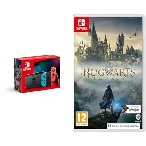 Nintendo Switch (Neon Red/Neon blue)+Hogwarts Legacy Switch (Amazon Exclusive)
