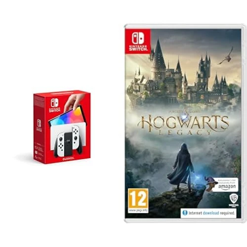 Nintendo Switch (OLED Model) - White + Hogwarts Legacy Switch (Amazon Exclusive)