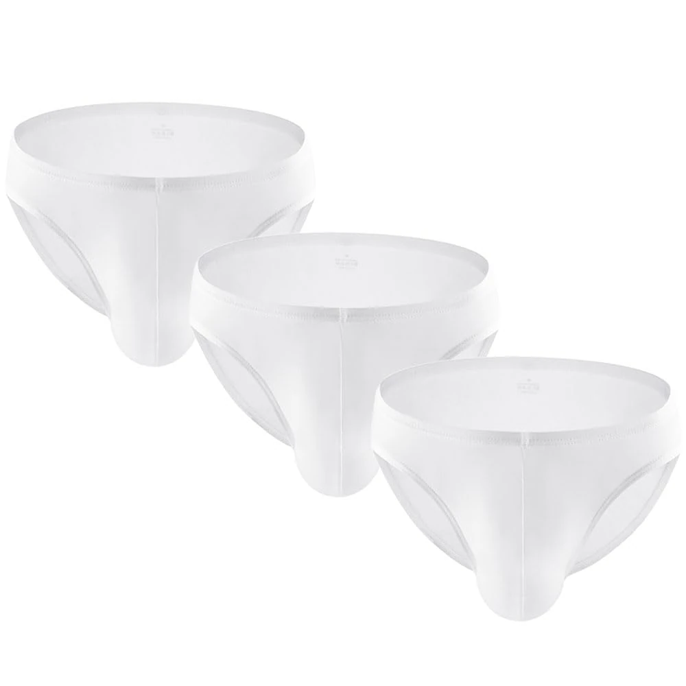 Summer Code Men's Low Rise Hip Briefs Ice Silk Bikini Underwear Ultra-Thin Sweat Absorbing Panties