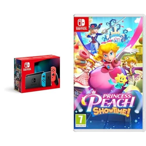 Nintendo Switch (Neon Red/Neon blue)+Princess Peach Showtime