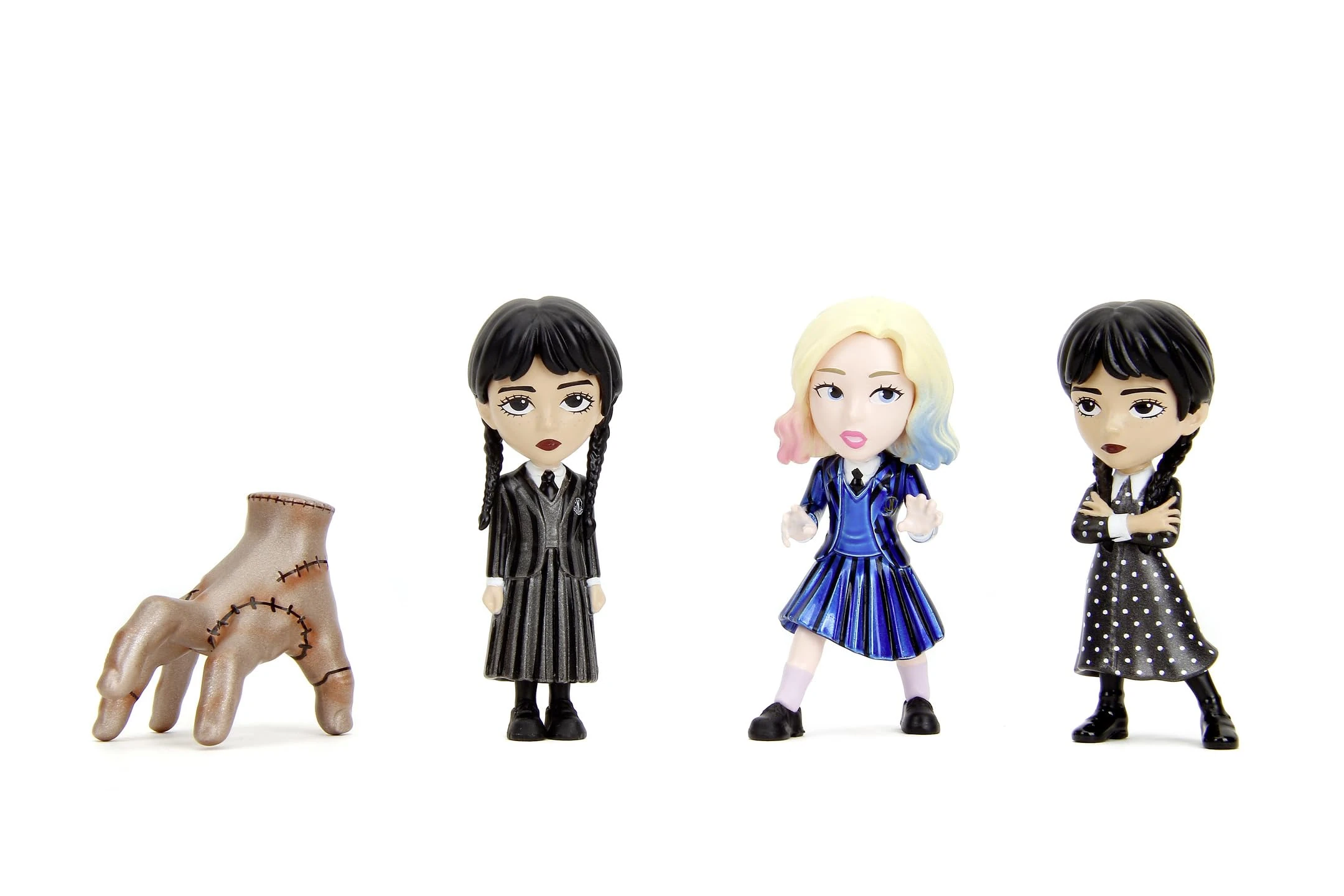 Jada - WEDNESDAY 4 Pack of Diecast 2.5in Figures – Collectable Play Figures for Kids & Adults – Gift Idea – Official Merchandise