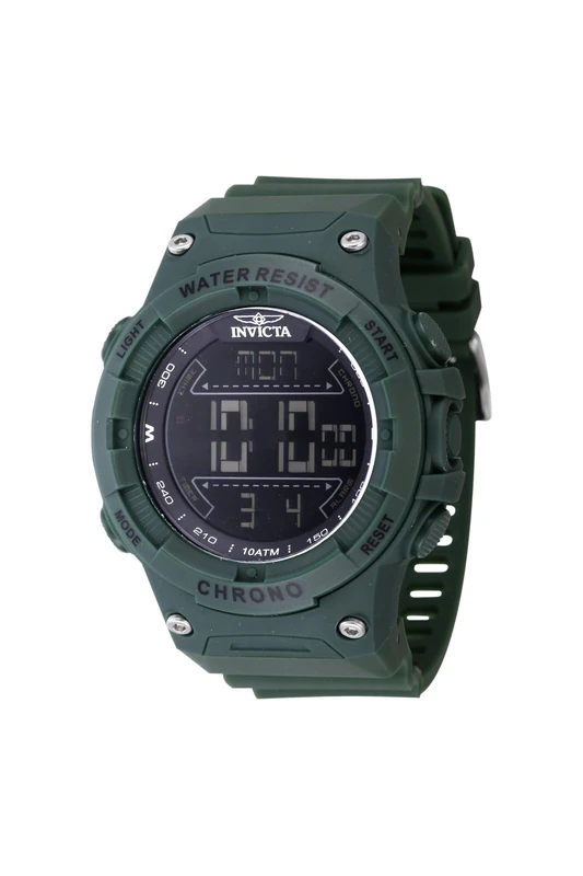 Invicta Racing Digital 47525 Men's Watch - Waterproof - Digital - Quartz Movement - Plastic with Black dial - 52mm
